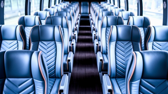 54 passenger charter bus interior